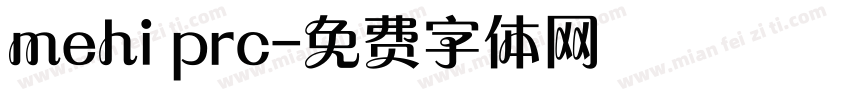 mehi prc字体转换